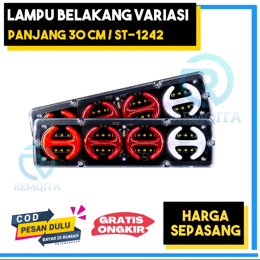 Stop Lamp Led Truck Canter 24 Volt Lampu Belakang Rem Truk Variasi