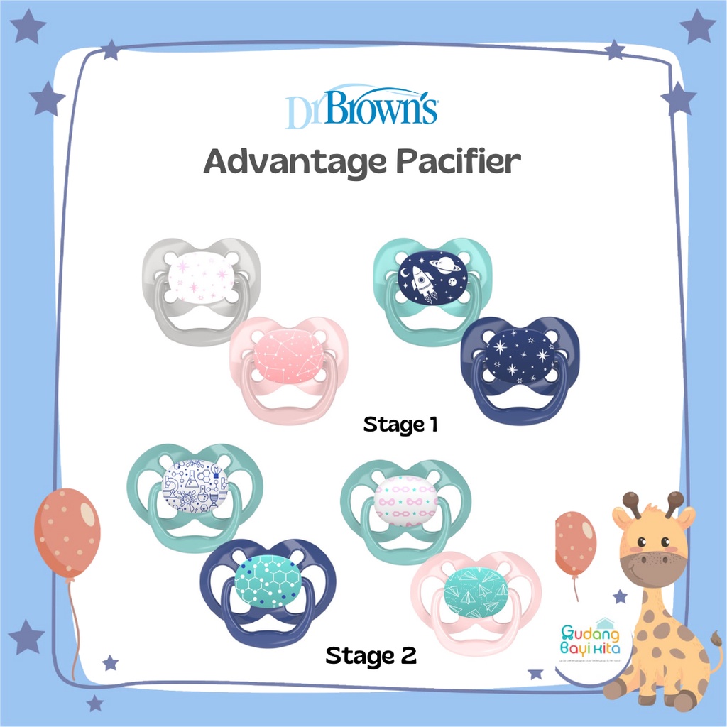 Dr. Brown's Advantage Pacifier / Empeng Bayi