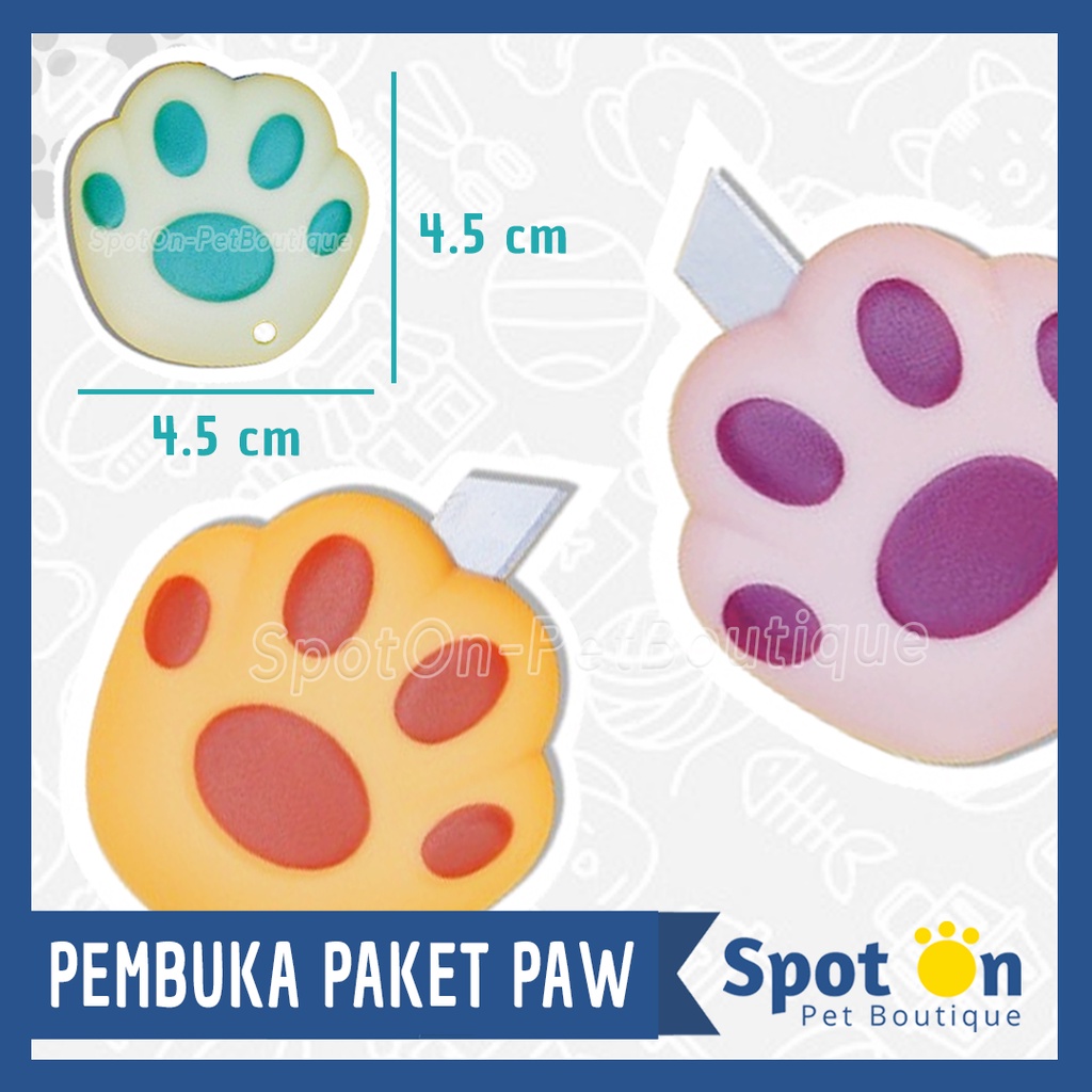 Pembuka Paket Bentuk Paw Kucing Anjing | Pembuka Kardus | Mini Cutter | Unboxing