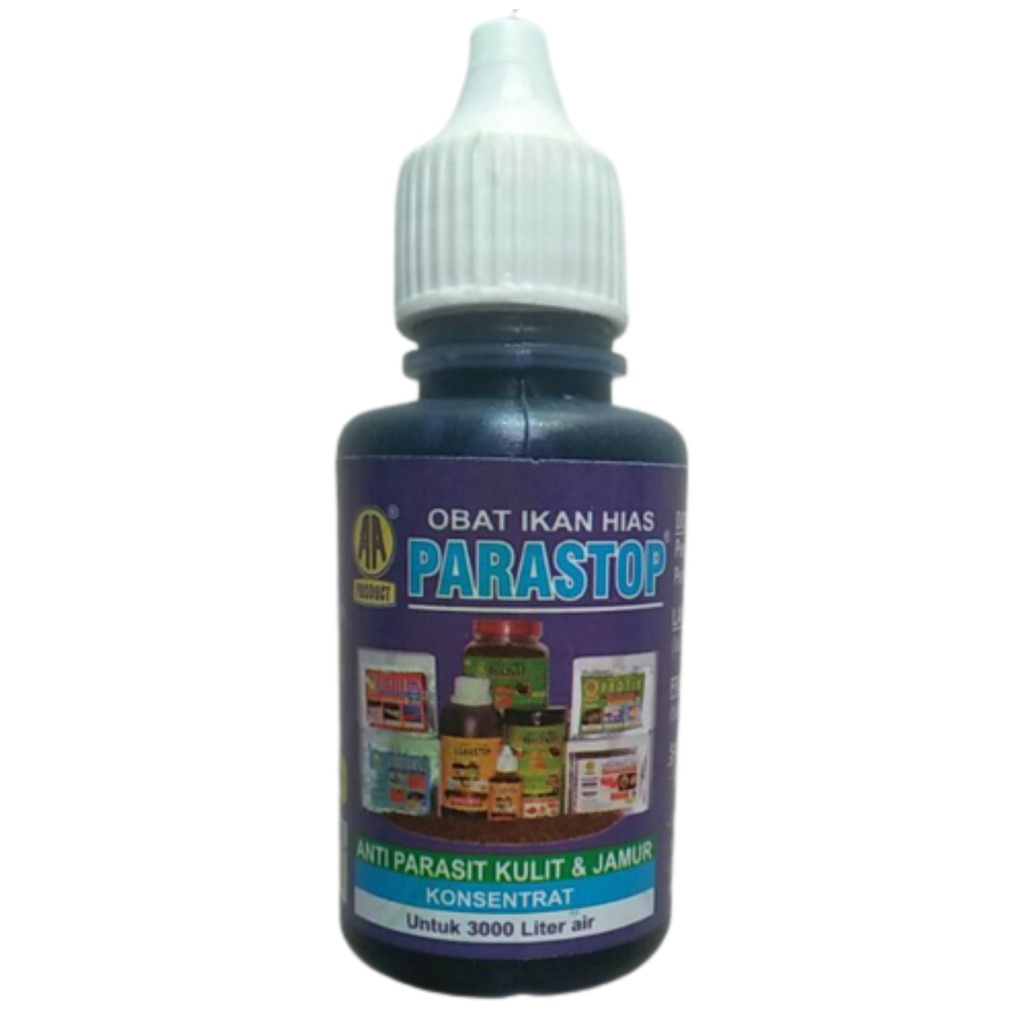 Parastop 30 ml Obat Ikan Hias Anti Parasit Kulit Jamur Biru Aquarium