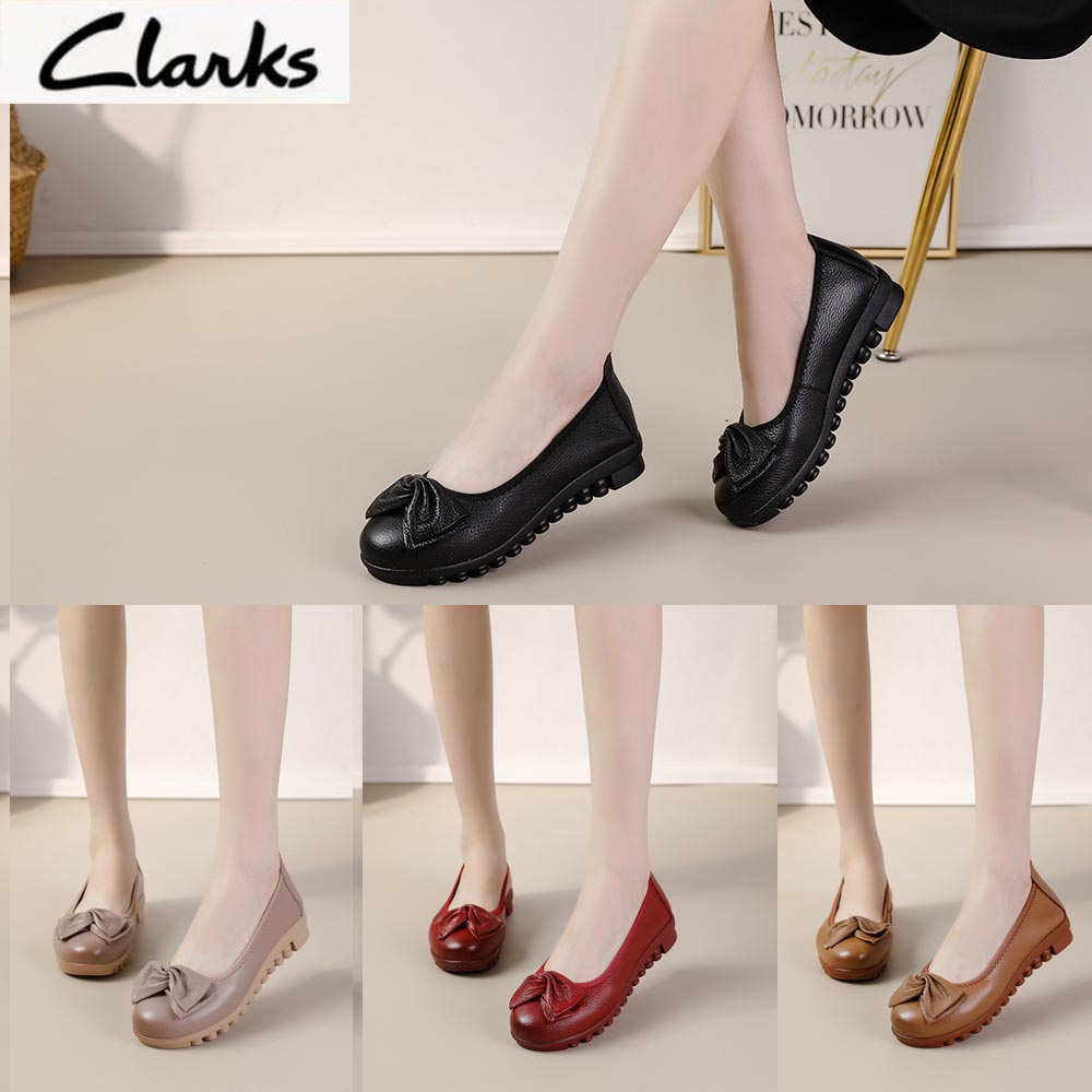 Clarks new pita Sepatu  woman  / clarks flat wanita kulit asli /Sepatu Wanita  melati