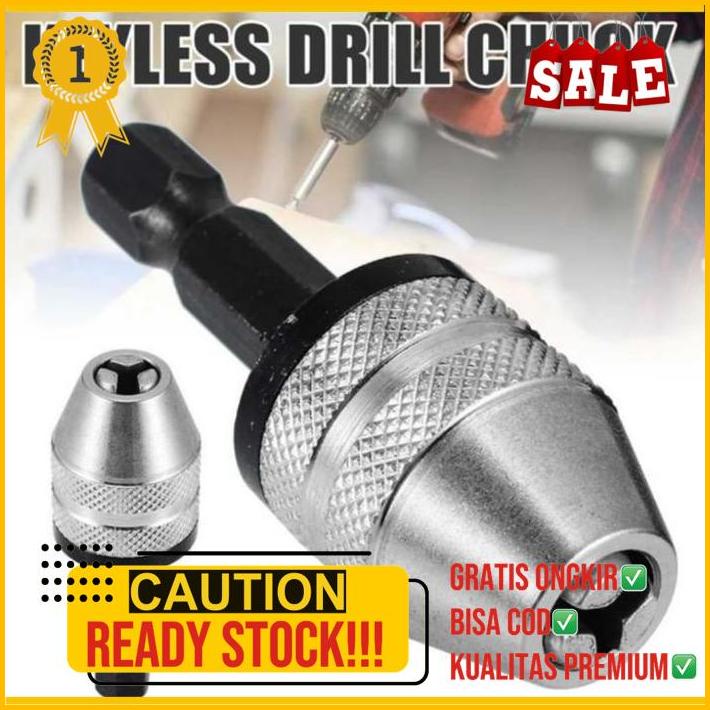 Kepala Bor Listrik Keyless Chuck Drill Adaptor Bor Mini Keyless