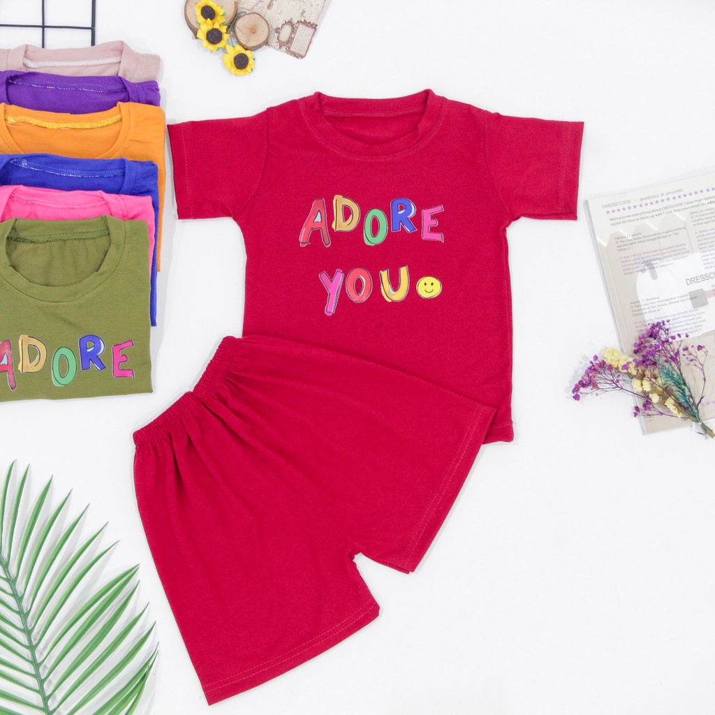 tokolobo Set anak Adore you (soft spandex) DTF print