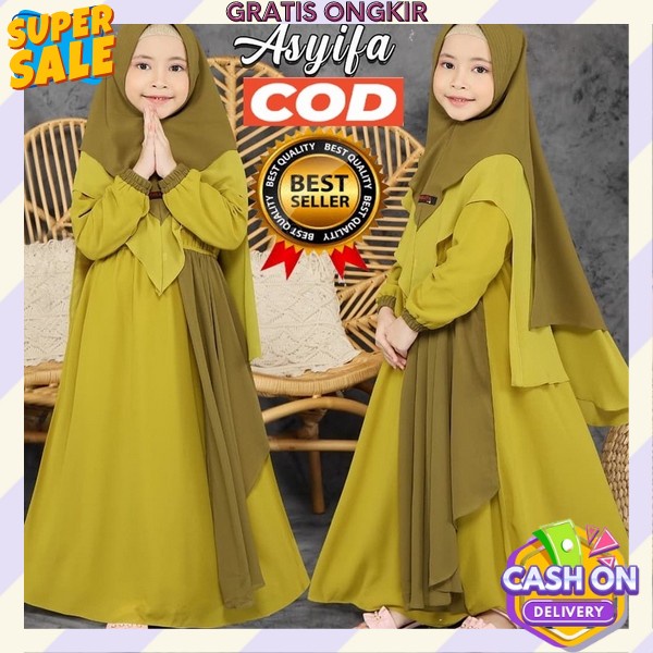 Baju Gamis Syari Anak Baju Muslim Anak Perempuan Premium Ghamis Ank Tanggung Baju Games Anak Perempu