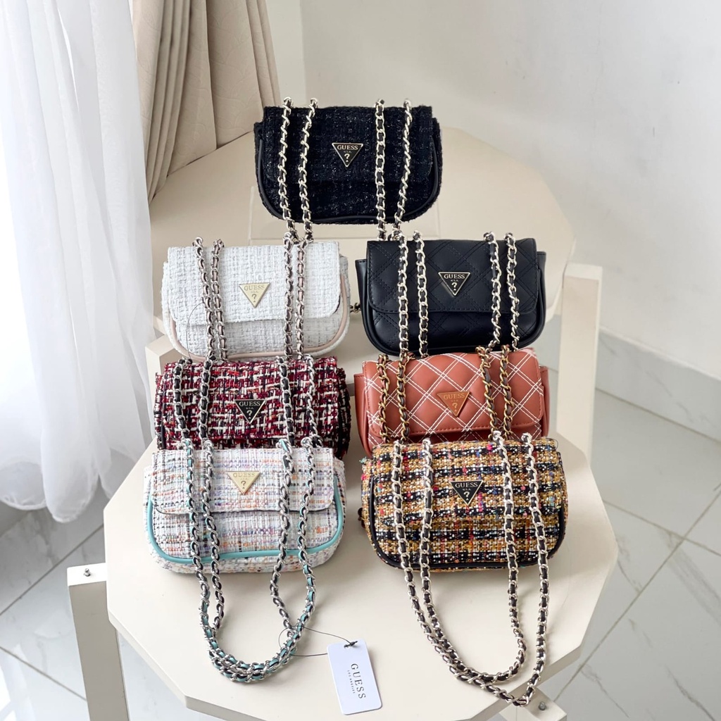 GSS Mini Cessily Tweed Crossbody Bag (GB547)