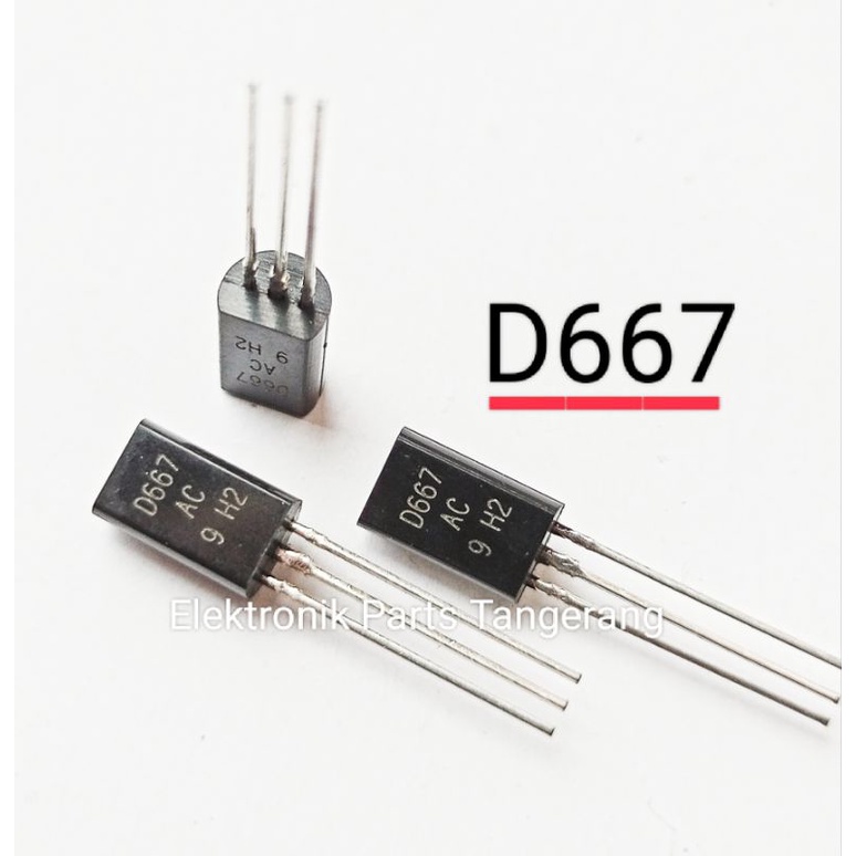 TRANSISTOR D667 TRANSISTOR 2SD667 AC To92L TRANSISTOR D 667