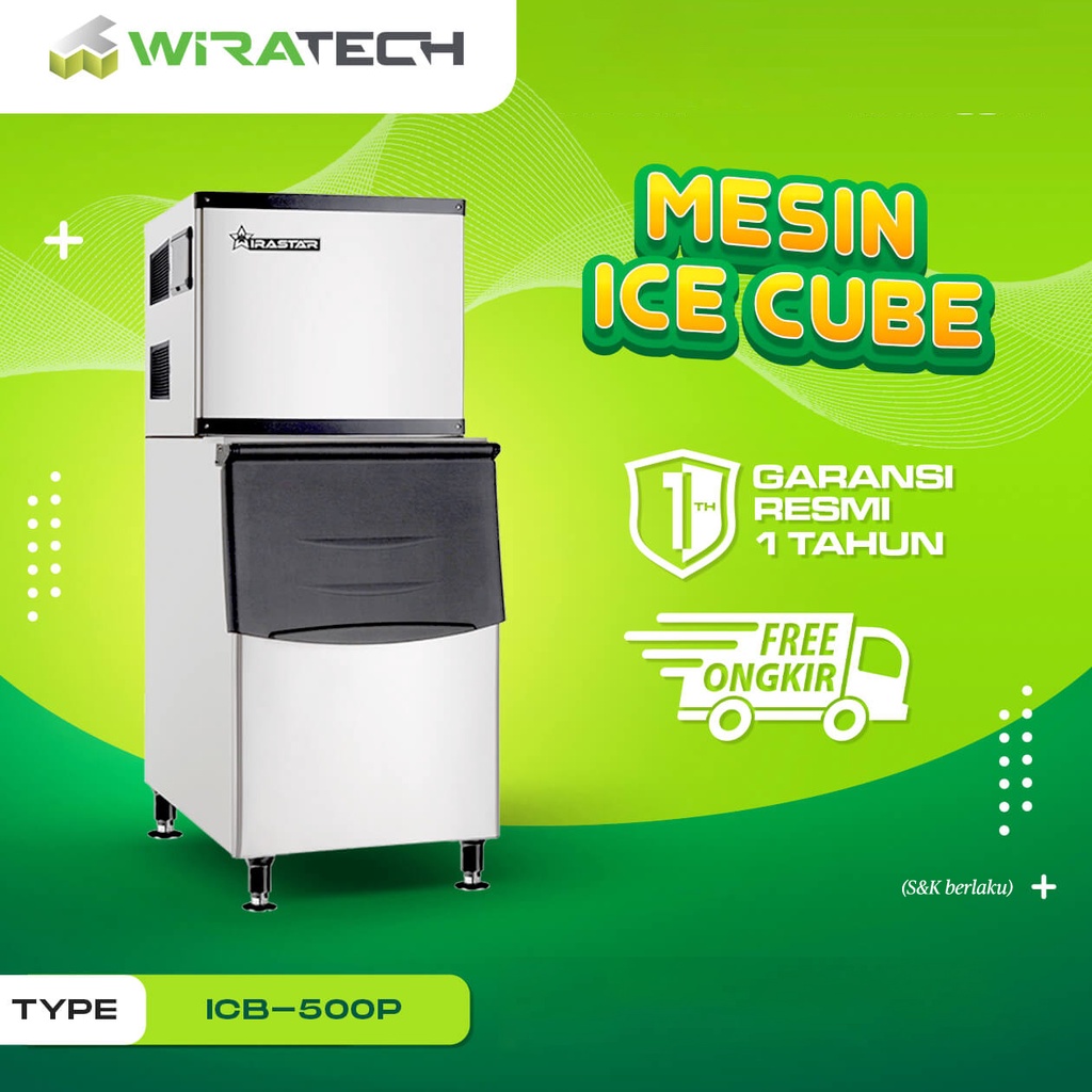 Mesin Es Batu Kristal - Mesin Ice Cube ICB-500P (227kg/hari) WIRASTAR