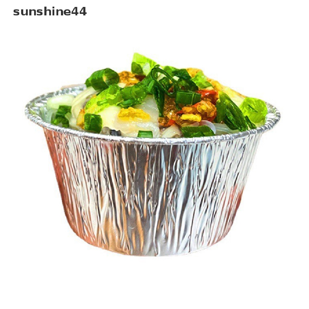 Sunshine 10Pcs Cetakan Egg Tart Mini Bahan Aluminum Foil