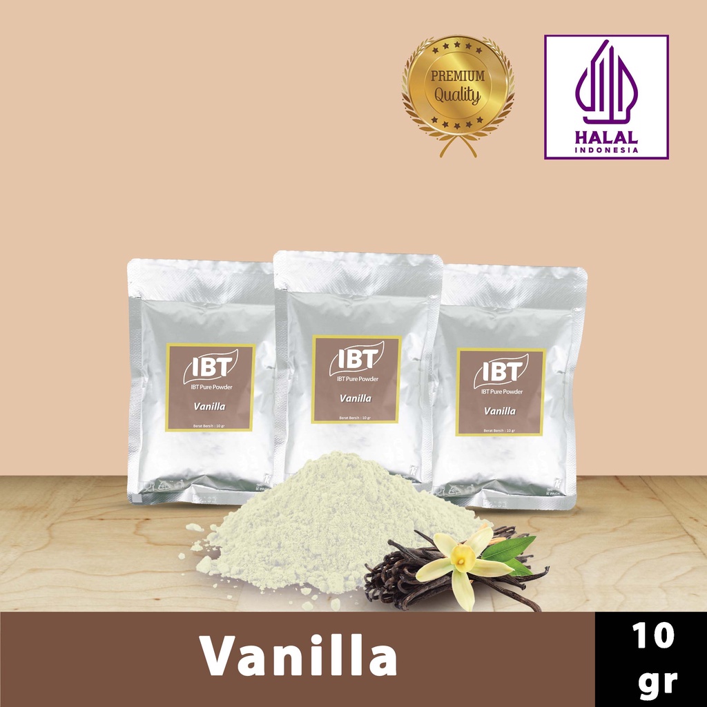 

Pure Vanilla Powder Impor Taiwan Bubuk Essence Murni Kualitas Bagus Sachet