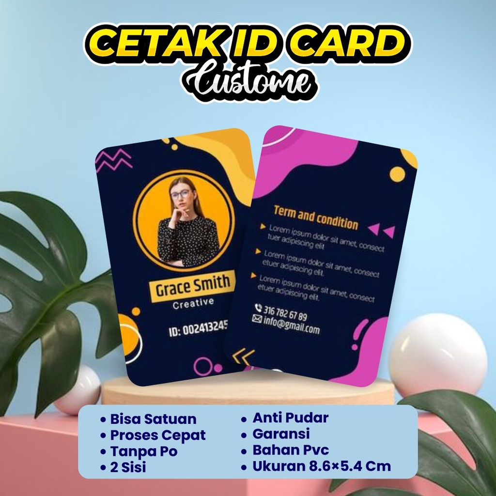 

Custom Cetak Id Card 2 Sisi Termurah
