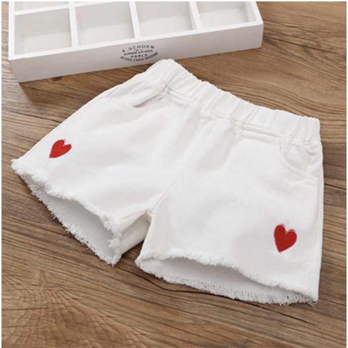 babyfit [2-8thn] LOVED celana jeans anak perempuan hotpants lentur stretch karet celana import jx-0116r