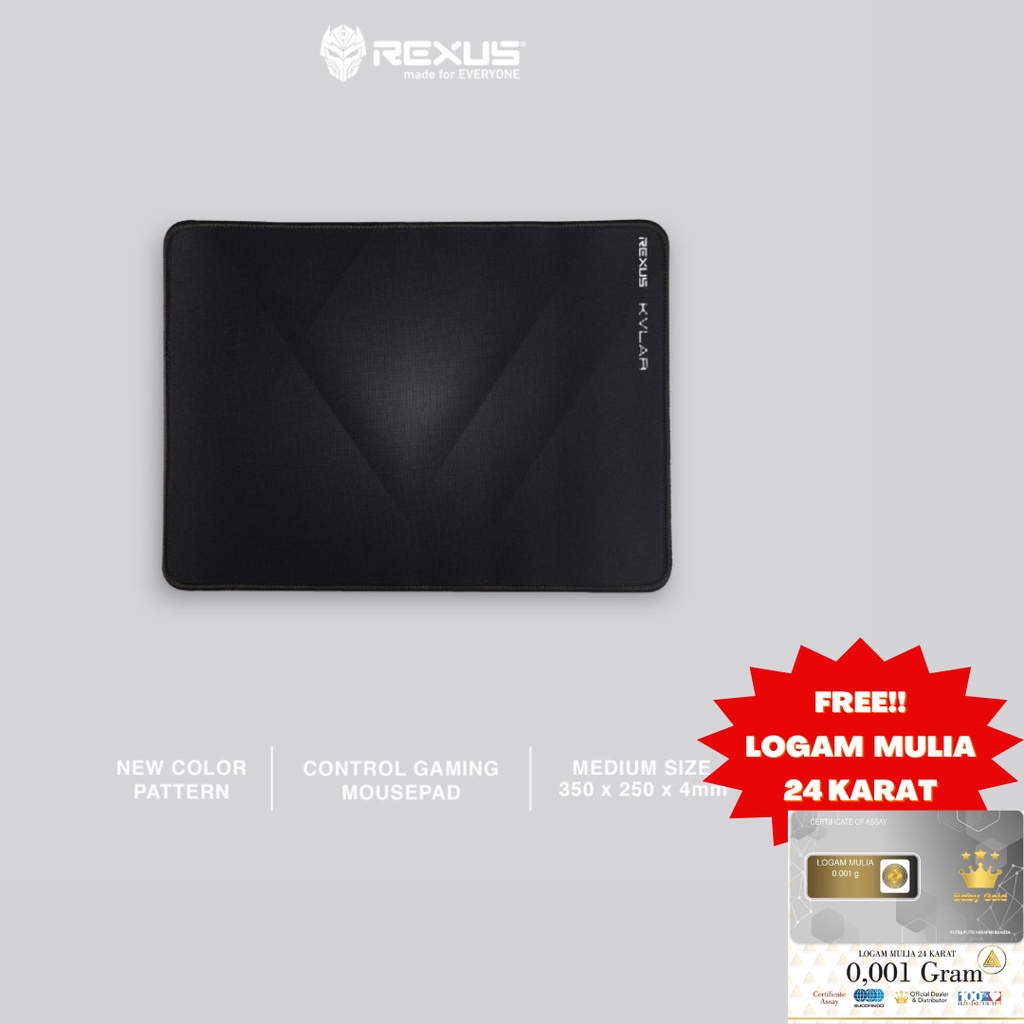 REXUS MOUSEPAD GAMING T3 35X25