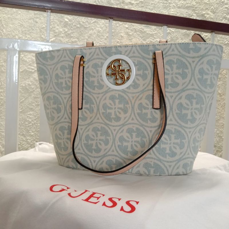 tas guess tote bag denim preloved