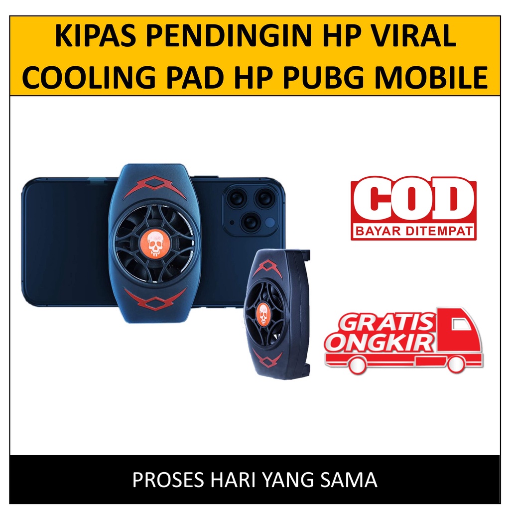 Kipas Pendingin HP Gaming Kipas Pendingin USB Cooling Fan X13 Smartphone Cooling Anti Panas Pad PUBG Mobile Legend Freefire