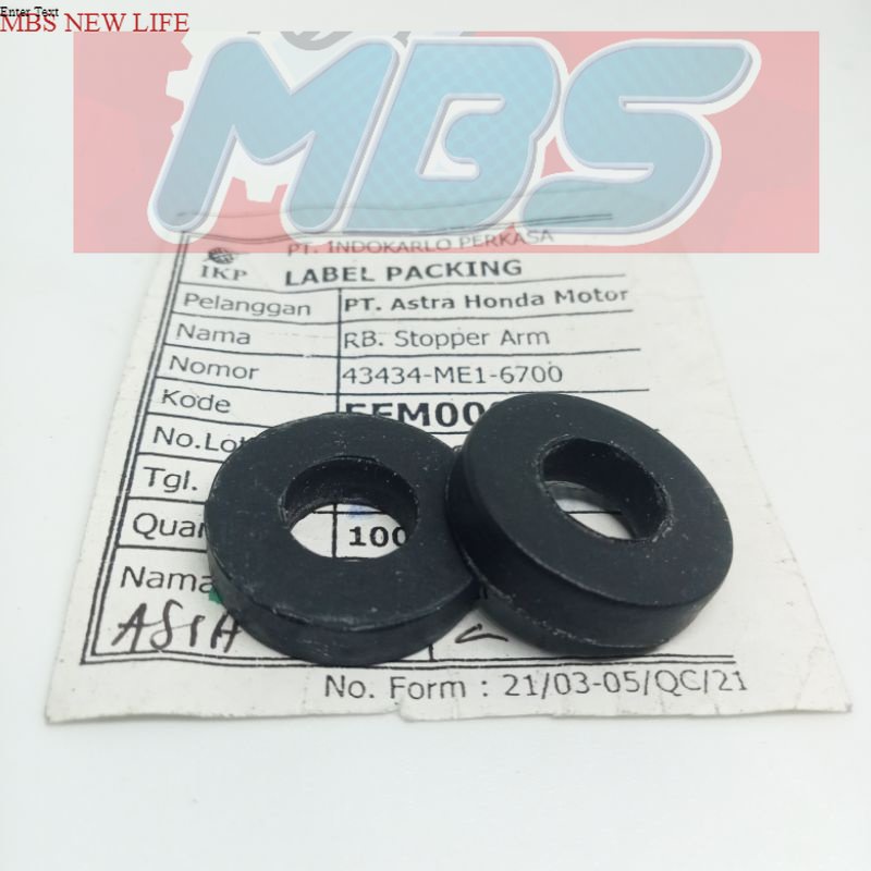 Jual RUBBER STOPPER ARM 43434ME1/ RING KARET M10 BAUT KUNCI 14 / RING