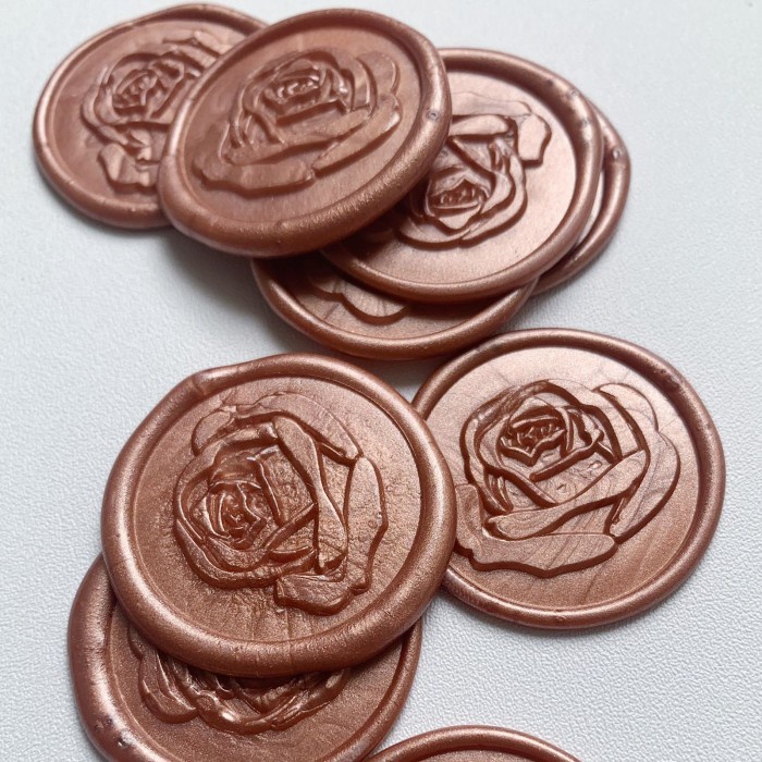 

Mudah Wax Seal Sticker/Adhesive (Isi 5) - Rose Terbatas