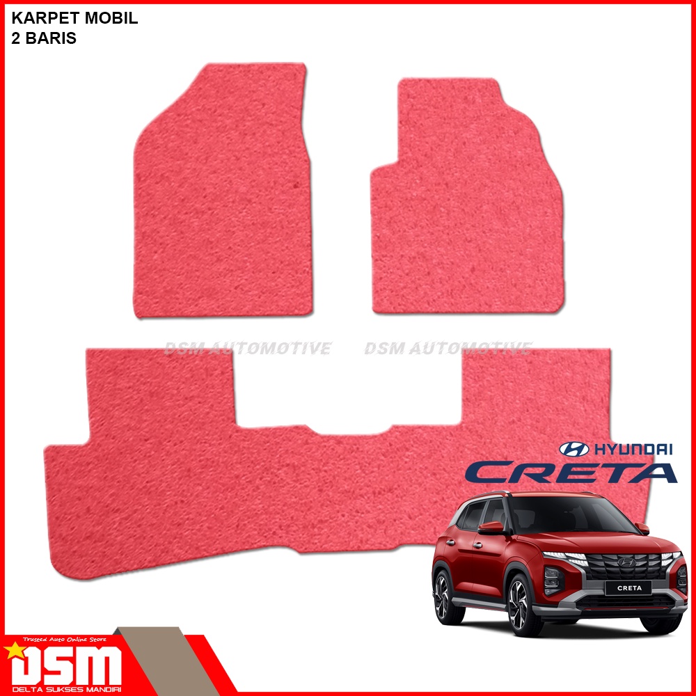 Karpet Mobil Mie Hyundai Creta - 2 baris / Karpet Mie Coil Mat Super Tebal High Quality