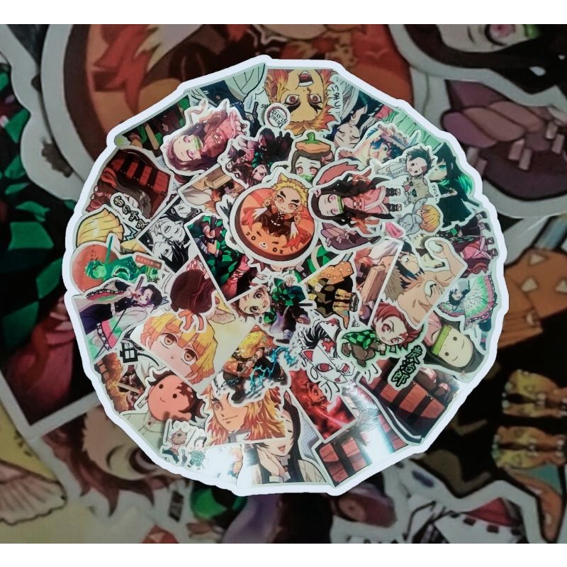 

Stiker Anime Kimetsu No Yaiba Waterproof