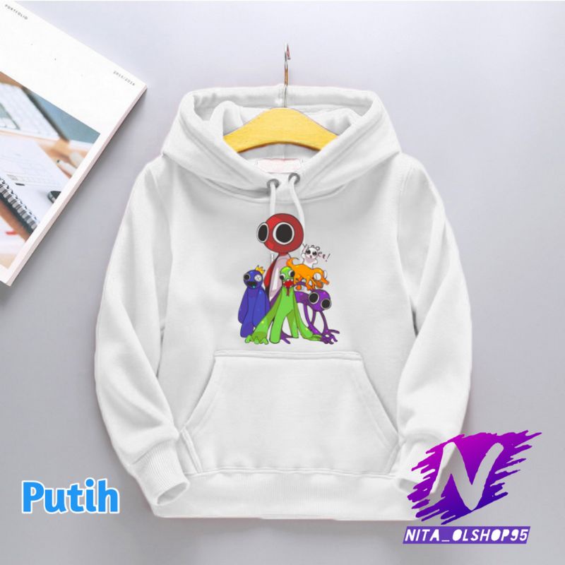 rainbow friends terbaru hoodie anak rainbow friends