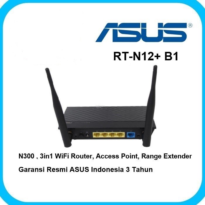 Wireless Router ASUS RT-N12+ N300 / Wireless Router / Router / Access Point / Repeater