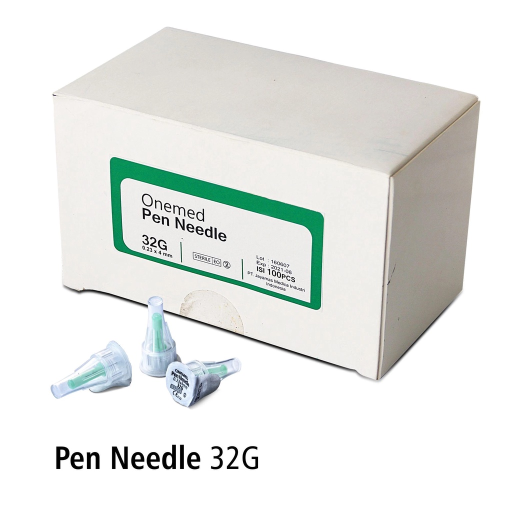 Insulin Pen Needle Onemed 32G / Jarum Insulin 32G BOX Isi 100