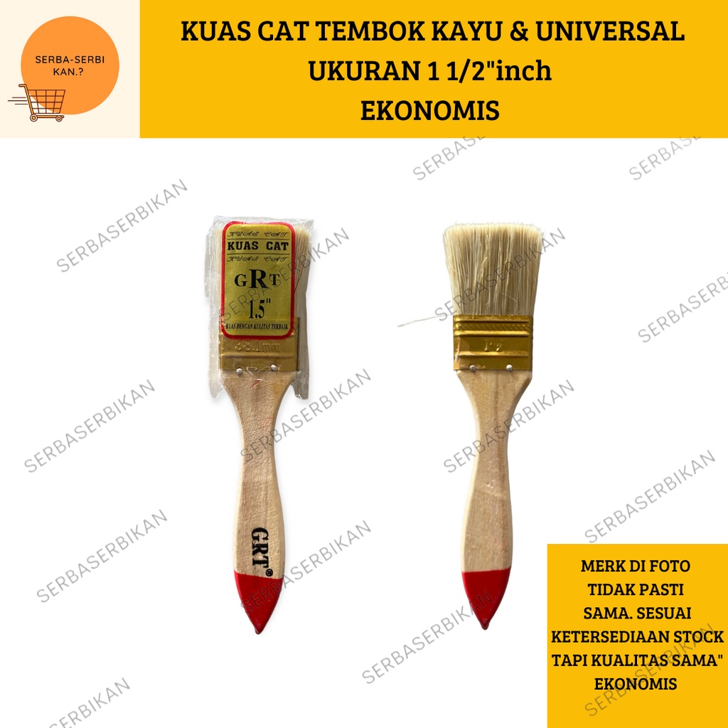KUAS CAT 1 1/2” inch GROSIR PER LUSIN
