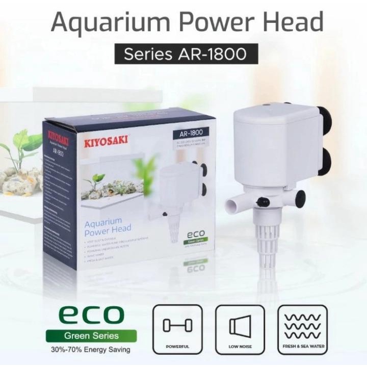 POMPA CELUP AIR AQUARIUM KIYOSAKI AR 1800A POWER HEAD 1800 A