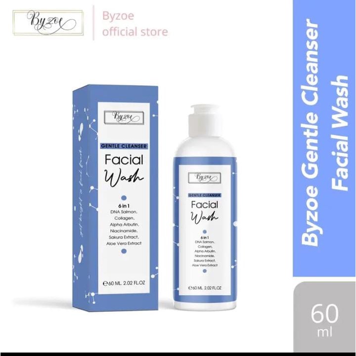 Byzoe Gentle Cleanser Facial Wash with 6 active ingredient Mencerahkan Wajah BPOM