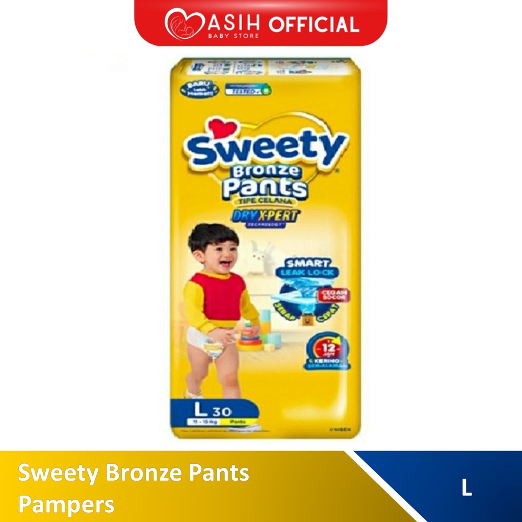 Sweety Bronze Pants Ukuran L  Pampers Popok Bayi