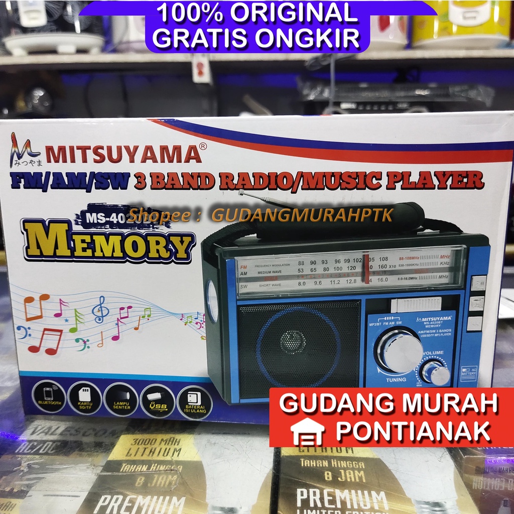 Radio / Speaker Bluetooth MS-SERI 4045 usb memory MITSUYAMA 4020 MEMORY