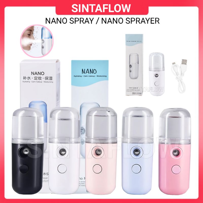 Nano Spray Portable Mini USB Mist Sprayer Pelembab Wajah Perawatan Wajah Penyemport Nano spray Alat 