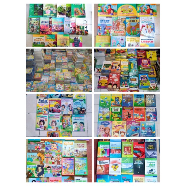 buku cerita anak TK // SD // aktivitas // pengetahuan // cerita rakyat // JUDUL RANDOM