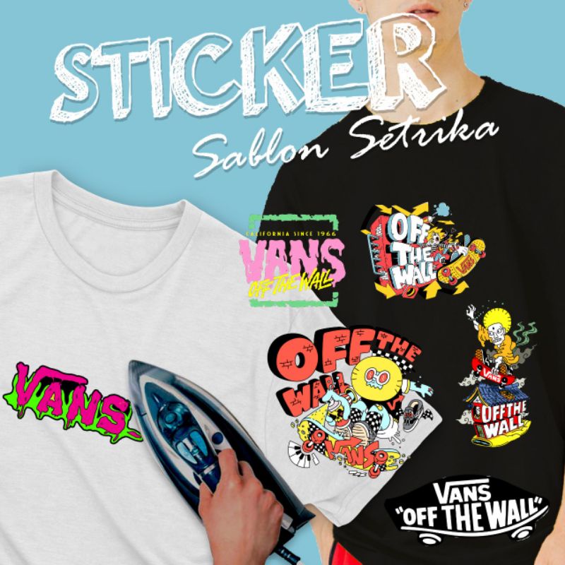 STICKER KAOS VANS KEREN STIKER KAOS MURAH STICKER VANS