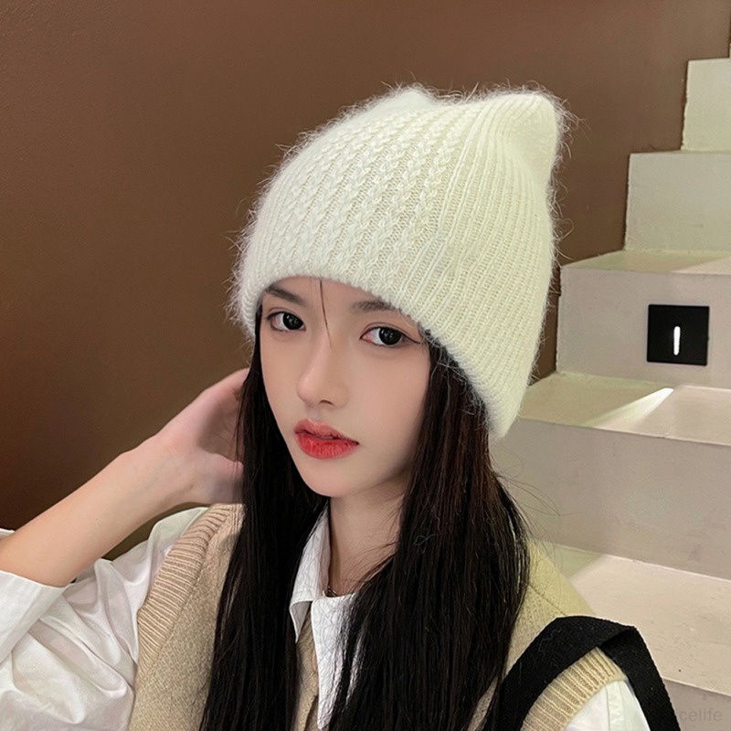 Topi Pullover Bahan Wol Tebal Ringan Untuk Wanita