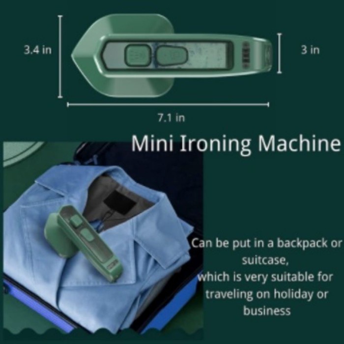Setrika Uap Portable Travel Sederhana Minimalis 360 Derajat/Seterika