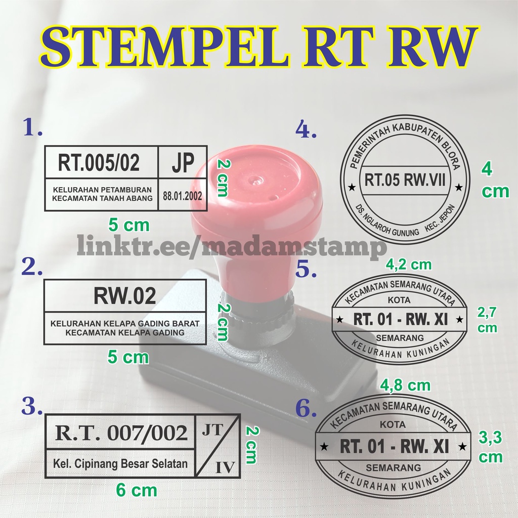 

stempel rt rw flash tinta otomatis pemerintahan kelurahan kecamatan kota