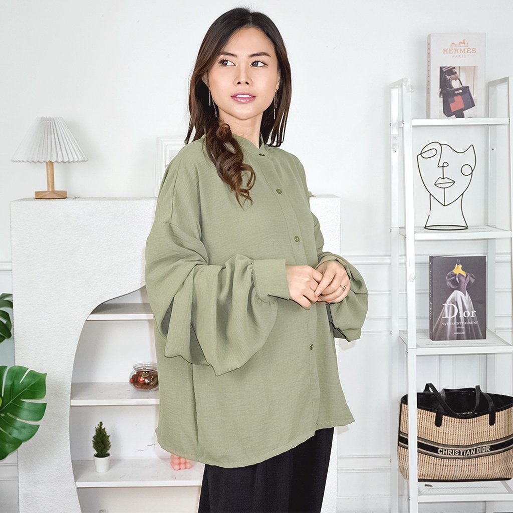 AFI - MC - ⭐️ PREMIUM AIRFLOW CRINCLE ⭐️ Devana Blouse CRINCLE