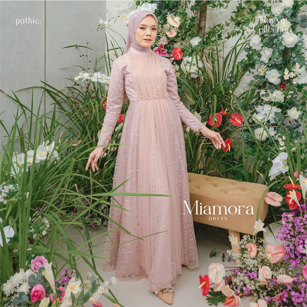 PUTHIC - MIAMORA DRESS - READY STOCK - GAUN PESTA - GAUN WISUDA GAUN LAMARAN GAUN HIJAB