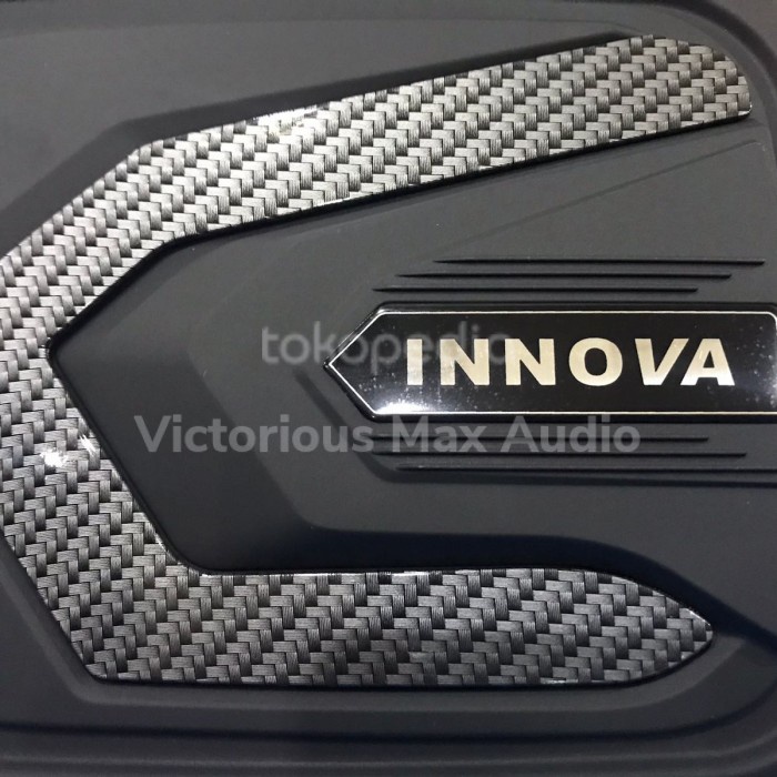 [READY] Tank Cover Black Doff List Carbon Tutup Bensin Innova Grand 2005-2015 / Perlengkapan Variasi