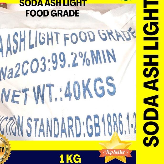 

MALL Soda Ash Light Food Grade 1kg / Air Abu / Soda Abu / Sodium Carbonate murah