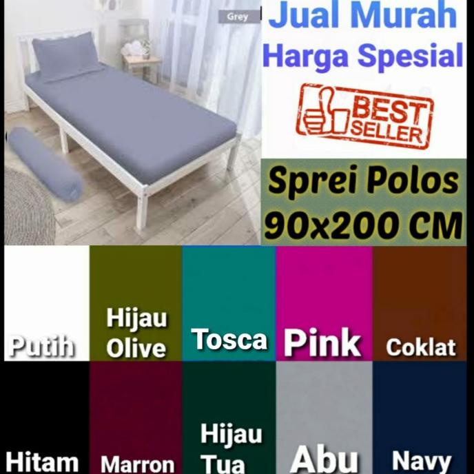 Sprei 90x200x20 Polos Harga Promo