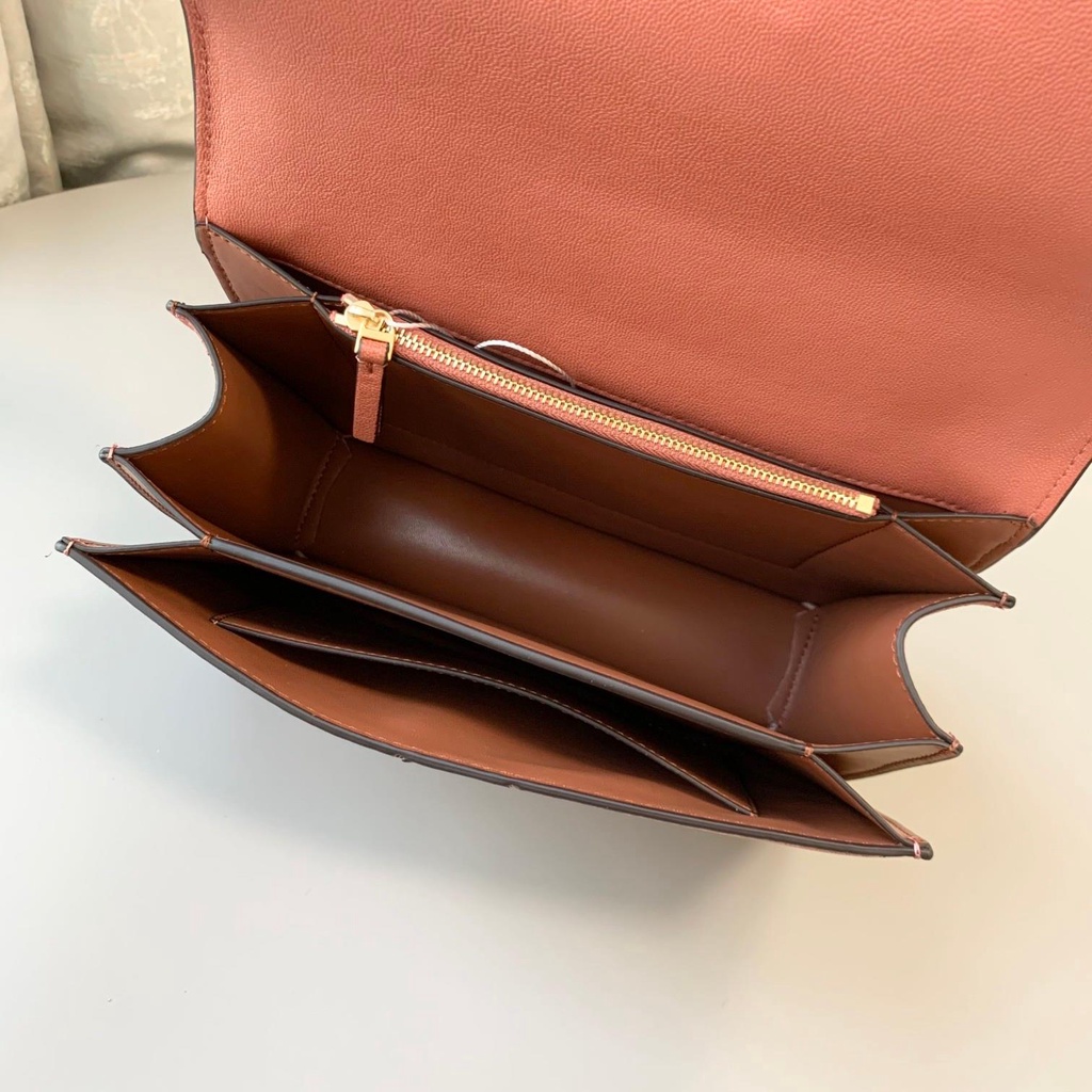[Instant/Same Day]  73590  size:25cm  Original TB Small Size cowhide material lady single shoulder bag cross body bag chain bag  zxgz