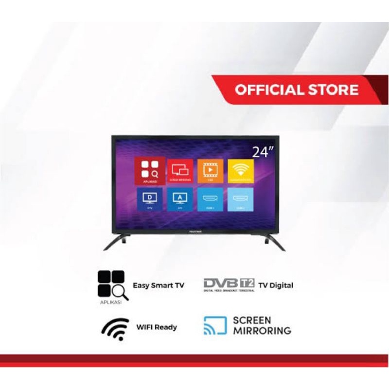POLYTRON 24" SMART TV DIGITAL