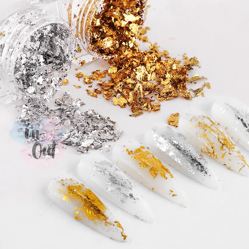 Foil Nail Art Aluminium Flakes / Kertas Foil Hiasan kuku / Nail Art akseoris KU039