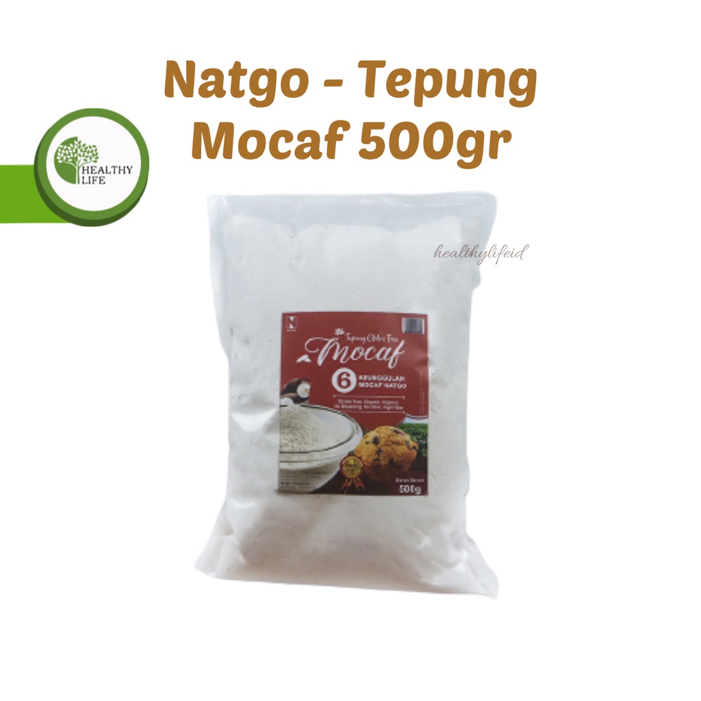 Natgo - Tepung Mocaf Organik 500gr / Tepung Singkong Gluten Free