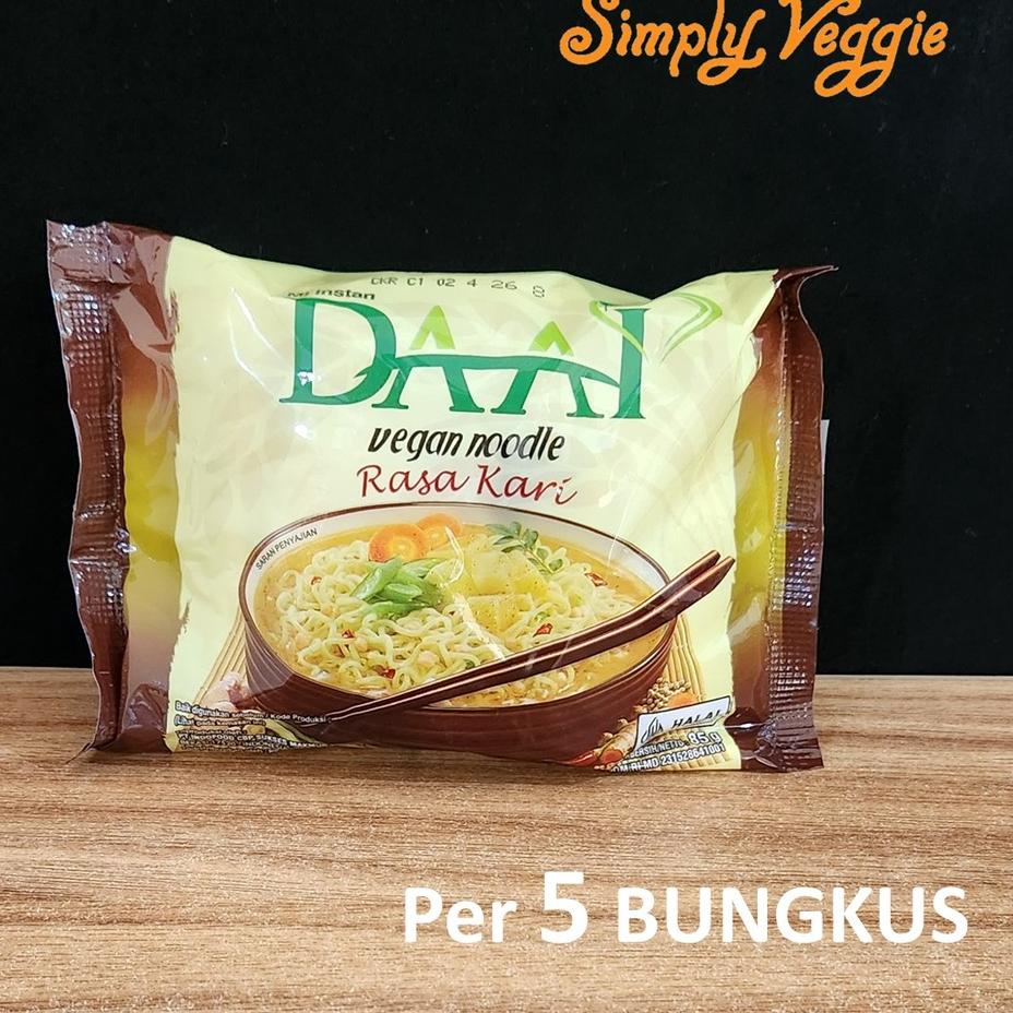 

10.10 STOK READY DAAI Mie Instant Vegetarian DA AI Mie Instan Vegan 5 Bungkus grosir