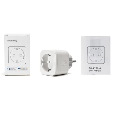 Smart Plug WiFi 16A Timer Watt Energy Meter Stop Kontak Colokan