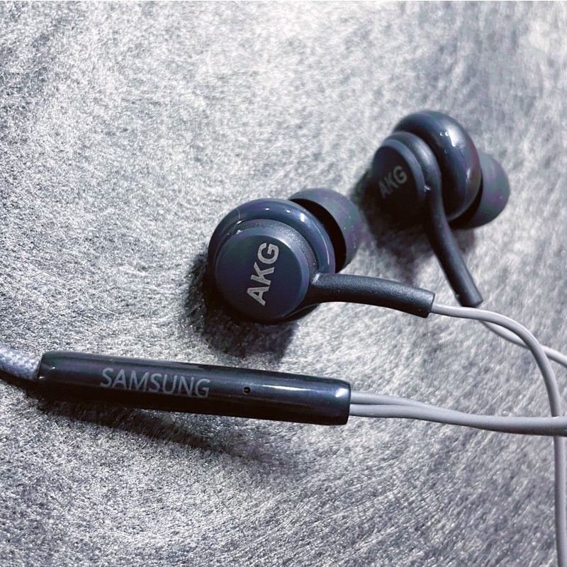 【HF042】(Plastik) Headset Samsung HF AKG S20 Ultra S21+ Note 10 S20Lite Audio Music Jack 3.5Mm Super Bass（ABU/HITAM）