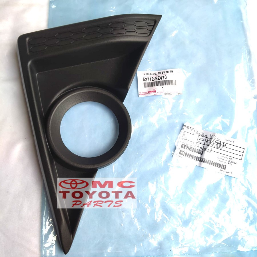 Garnish Cover Tutup Fog Lamp Foglamp Kanan Agya Ayla New 52712-BZ470