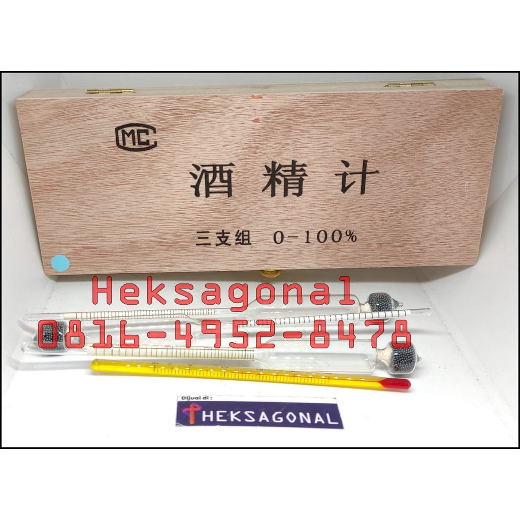Jual Hydrometer Alcohol Meter Alkoholmeter Alat Uji Kadar Alkohol Beer Wine Balikpapan Shopee